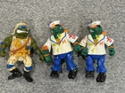 Vintage TMNT Mutant Military Leo and Mike figures 1991 Playmates