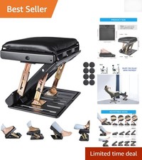 Foldable Portable Foot Rest with Detachable Soft Pad - Ideal for Home Office