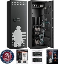 10-12 Gun Safe, Long Gun Cabinet For Rifles And Pistols, Quick Access Rifle Safe