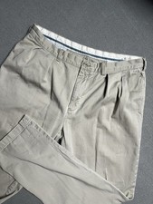 Vintage Polo Ralph Lauren Pants Mens 38x34 38x32 Khaki Pleated Chino Classic