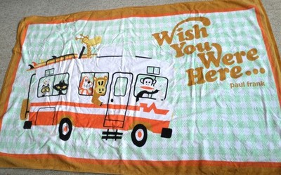 Paul Frank Wish You Were Here Strandtuch Julius Affe Wohnmobil 150 x 100 cm