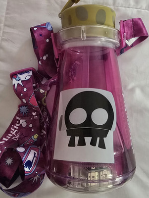 Disneyland  The Emperor's New Groove . Pink Light-Up Water Bottle