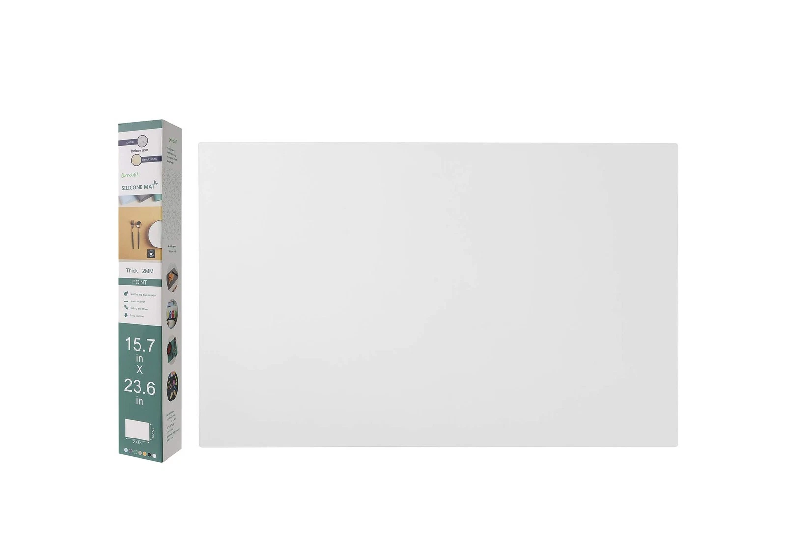 Silicone Mat for Kitchen Counter, Heat Resistant Nonskid Table Mat for Air Fr...
