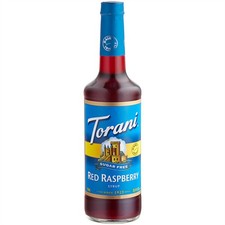 Torani Sugar-Free Red Raspberry Flavoring Syrup 750 mL Glass Bottle 880372671