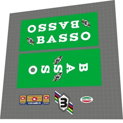 Basso Gap Green Rahmen Aufkleber Frame Decal set