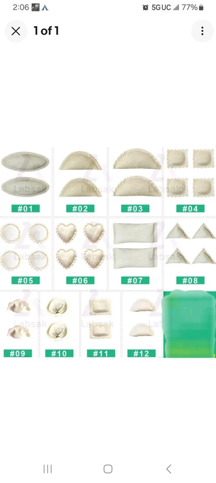 Molde para máquina para hacer albóndigas Samosa - Gyoza - Pierogi - Pelmeni Foto 4 de 4