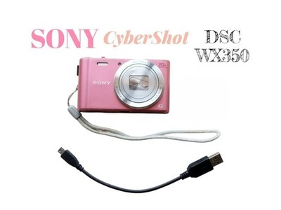 Sony Cyber-shot DSC-WX350 Pink Compact Digital Camera Excellent