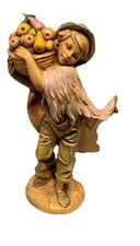 Fontanini Nativity Seth With Basket Of Fruit Figure 52597 1987 Italy Box  Card