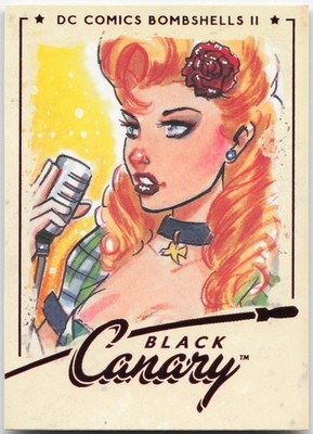2018 Cryptozoic - DC Bombshells Series II - Black Canary #17