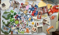 HUGE PLAYMOBIL Mixed LOT 170 Parts Pieces Building Parts FURNITURE ACCESSORIES