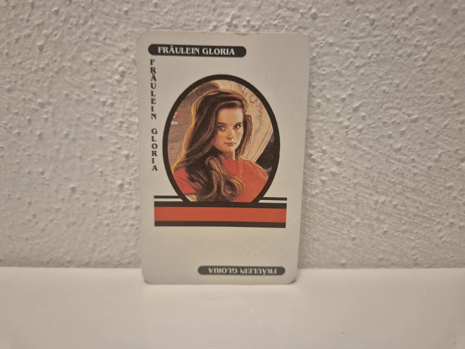 Cluedo Das klassische Detektiv-Spiel 1992 Ersatzteile: Karte Fräulein Gloria - Bild 1 von 1
