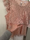 2-Piece LC LAUREN CONRAD Pink Sequin Blouse & Skirt, Sz Lrg, NWT: $44 & $50 — photo 9