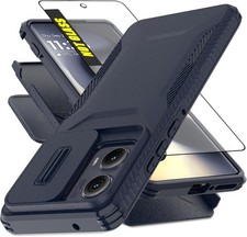for Motorola Moto Edge 2024 Case with 1 HD Screen Protector Slide Camera Cover
