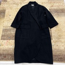 Yohji Yamamoto Long Coat Black 115cm Length Stylish Design Pre-Owned