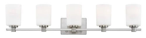 Hinkley Karlie 35 1/2"W Brushed Nickel 5-Light Bath Light - Picture 3 of 10