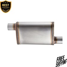 New Universal 409 Stainless Performance Muffler Exhaust 2.5 New Universal 409 Stainless Performance Muffler Exhaust 2.5