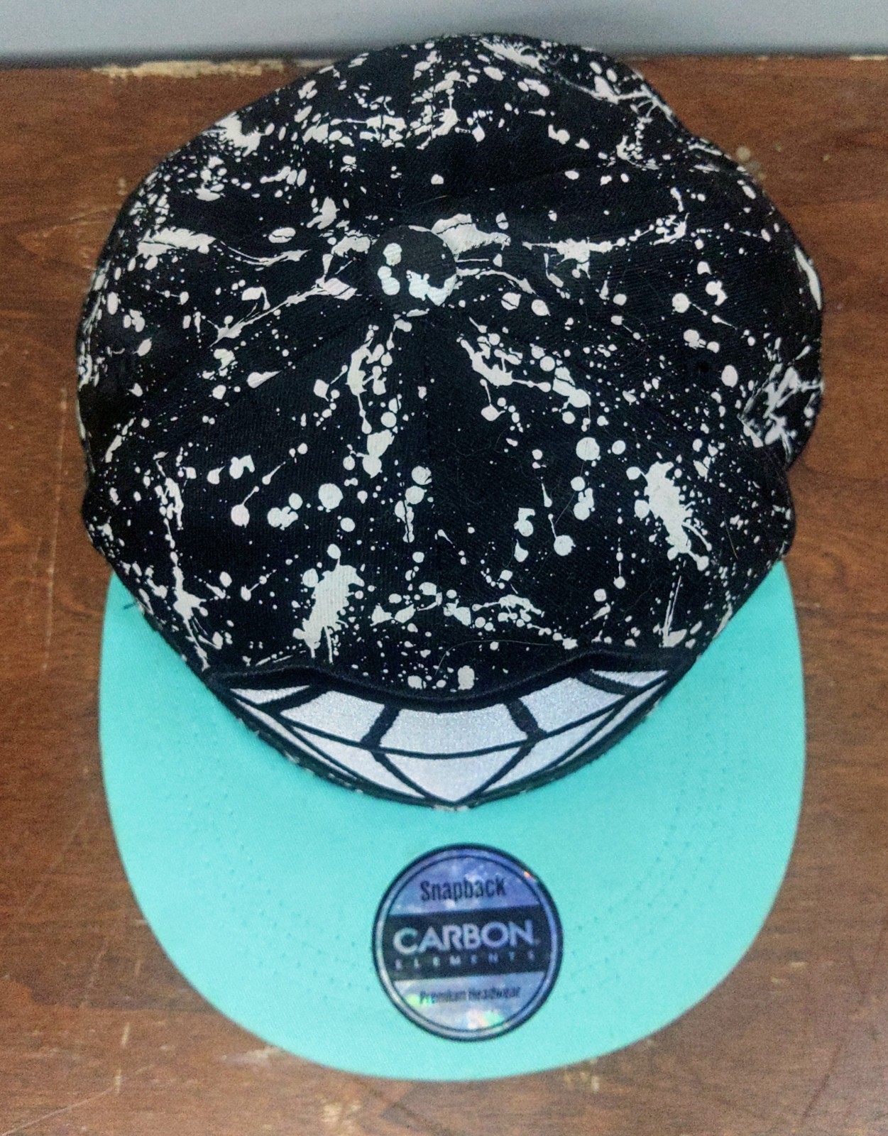 Diamond Carbon Elements Paint Splatter Snapback H… - image 7