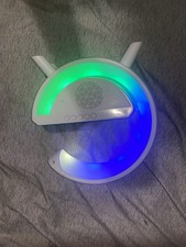 Wireless Bluetooth Speaker w/Phone Charger, G Shape, with LED Night Lights