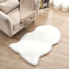 Image of Faux Fur Rug Fluffy Large Sheepskin Rugs Mat Sofa Bed Shaggy Warm Floor Carpet