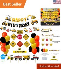 51-Piece Construction Birthday Party Decorations - Dump Truck Theme Set