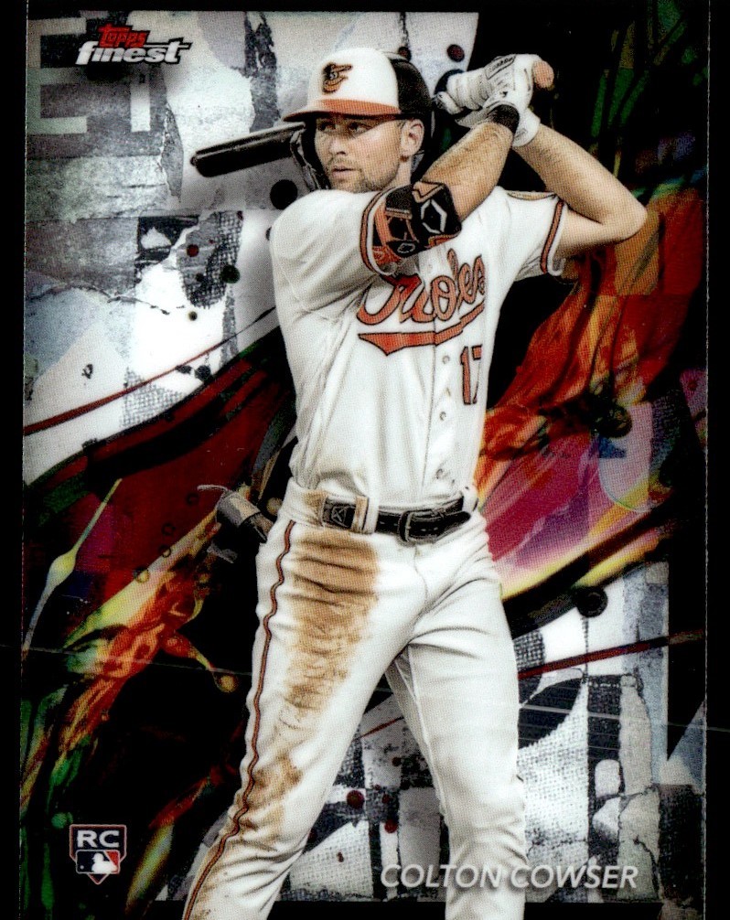 COLTON COWSER 2024 TOPPS FINEST COMMON RC BALTIMORE ORIOLES #79
