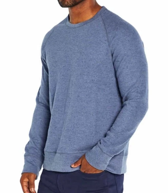 NWT Banana Republic Waffle Crew Thermal Shirt Men's 2XL Blue Sweatshirt