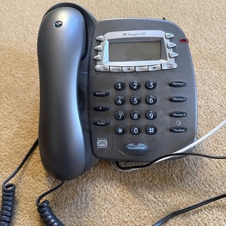 BT Paragon 450 Hands Free Digital Answering Machine Telephone In Grey