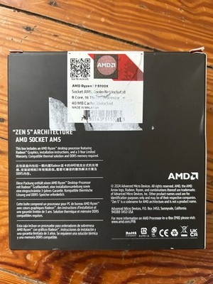 AMD Ryzen 7 9700.8GHz Turbo 8Core 16-Thread Zen 5 AM5 CPU 100