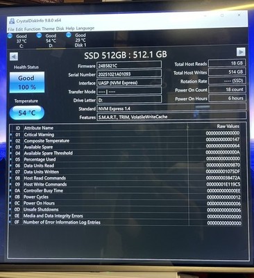 512GB M.2 NVMe SSD Drive
