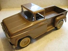 1960 bronze Tonka toy pickup truck outstanding original condition