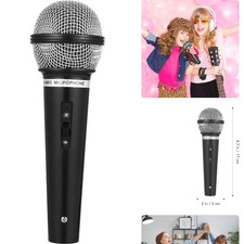 NUOBESTY Kids Pretend Microphone Toy - Plastic Fake Microphone Prop for Birthday