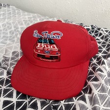 VINTAGE 90’s Bill Elliott Trucker Hat Bud King Of Beers Thunderbird Made In USA