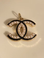 Chanel Zipper Pull Button Stamped Charm