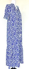 Dolce Blue And White Tassel Tie MIDI Dress (no Belt Included) S