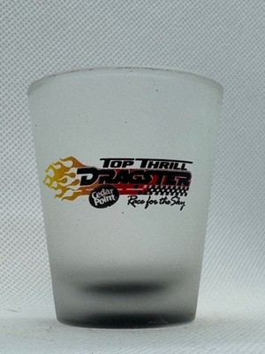 Top Thrill Dragster Cedar Point Frosted Standard Shot Glass Race for the Sky