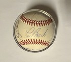 1986 Old-Timers “Heroes Of The Game” Team Signed Baseball x14 Lou Brock Oliva + — photo 1