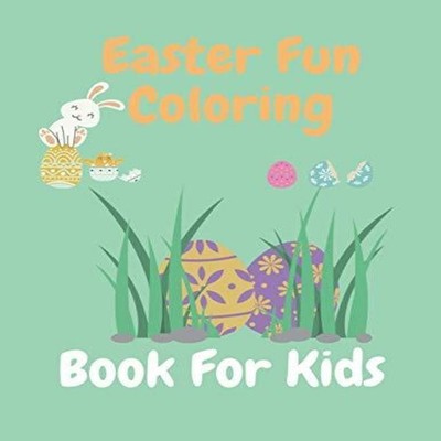 Easter Fun Coloring Book For Kids Cute Single Side Easter Colorin