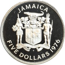5 Dollars Norman Manley - Jamaïque Argent