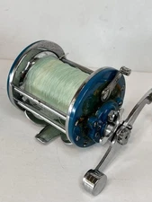 FOR PARTS Vintage J.C. Higgins Monospool Fishing Reel RARE SKY BLUE COLOR USA SL