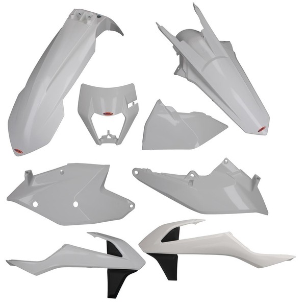 Rtech Plastikkit Passt An Ktm Exc EXC-F XC-W 125 250 300 350 450 500 17-19 Weiß-image