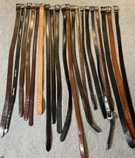 Wholesale Lot 20 Premium Leather Belts Vintage To Now Western Workwear Classic