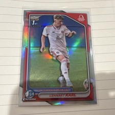Topps 1st Bowman chrome- Lennart Karl -Bayern Munich Rainbow-UEFA Youth