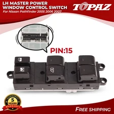 Left Master Power Window Control Switch Fits For Nissan Pathfinder 2005-2007