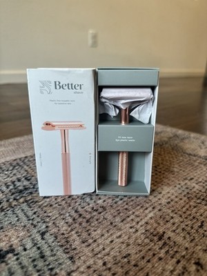 Better Shave Rose Gold Razor 1 Razor 5 Blades