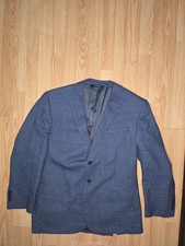 Jos A. Bank 46R Men's Blue Patterned Blazer Jacket