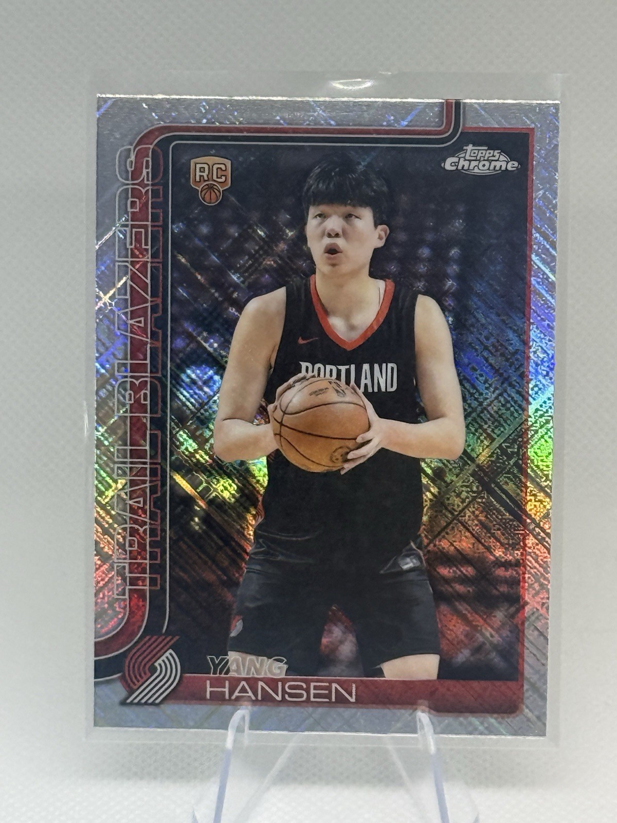2025-26 Topps Chrome - Yang Hansen #266 Skylight Refractor (RC)
