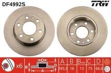 TRW DF4992S Bremsscheibe passend für IVECO
