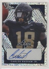 2021 Leaf Flash Portrait Navy Blue 62/75 Carlos Basham Jr #PA-CBJ Auto sq1