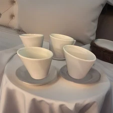 Fiddle+Fern Cône-shaped Mini Tasters Porcelain  Set Of 4