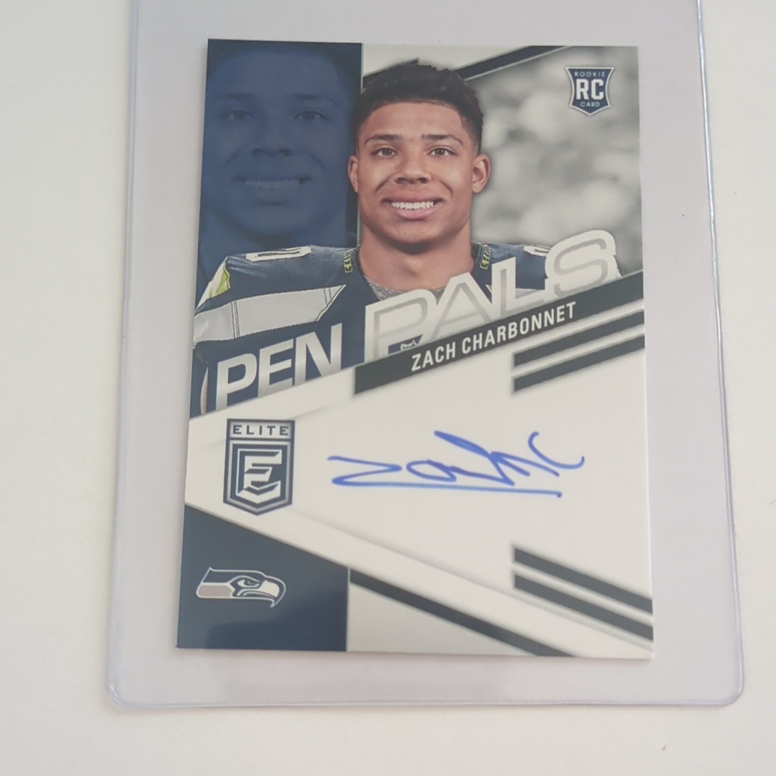 2023 Panini Donruss Elite Zach Charbonnet Pen Pals Rookie Auto #PPZCH